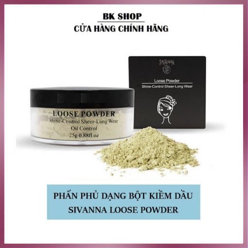 Phấn Phủ Dạng Bột Kiềm Dầu Sivanna Loose Powder F010 [Thái Lan]